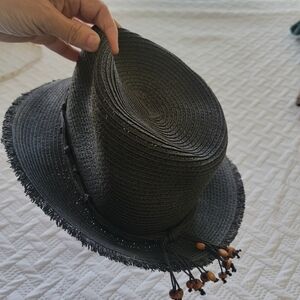 Tommy Bahama Charcoal Hat with Bead Details